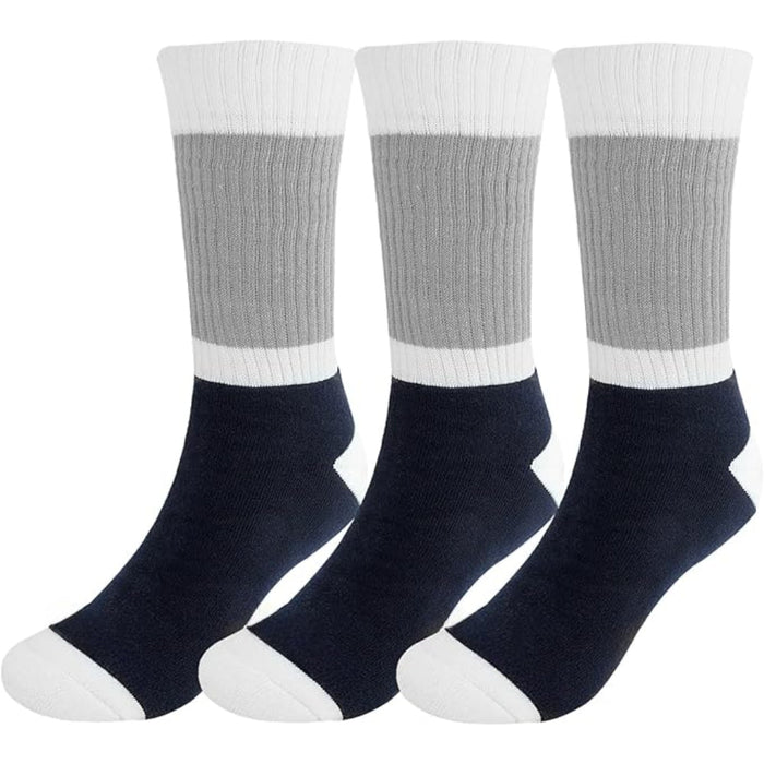 3 Pairs Classic Cushioned Socks - Everyday Comfort and Versatility