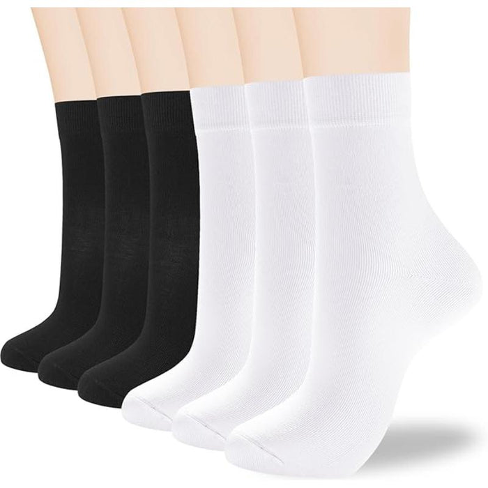 Women 6 Pair Combo Thin Casual Socks