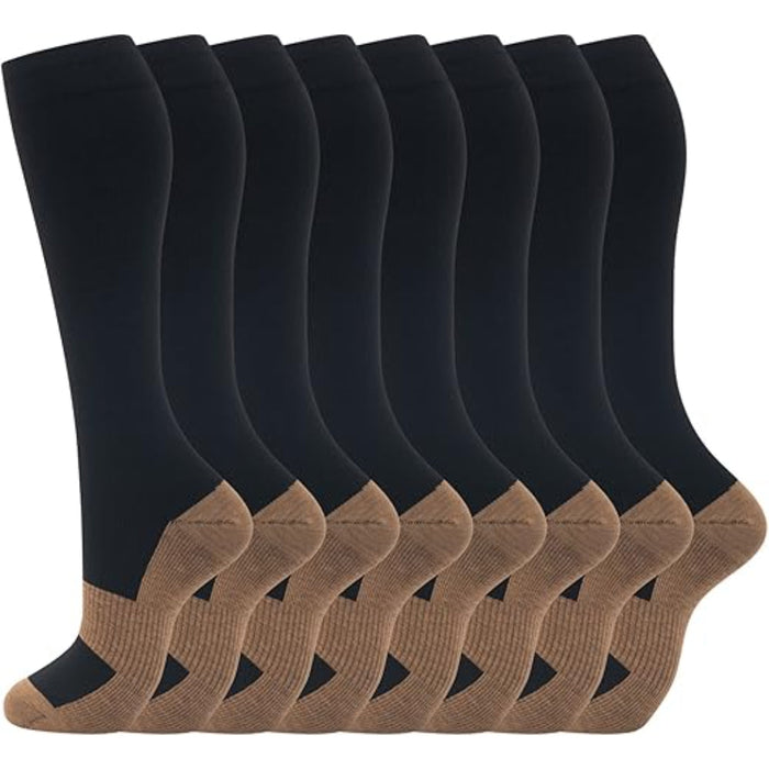 8 Pair Supportive Orthopedic Socks For Running