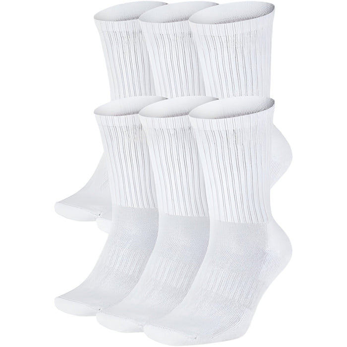 Pack Of 6 Pairs Classic Cushioned Crew Socks