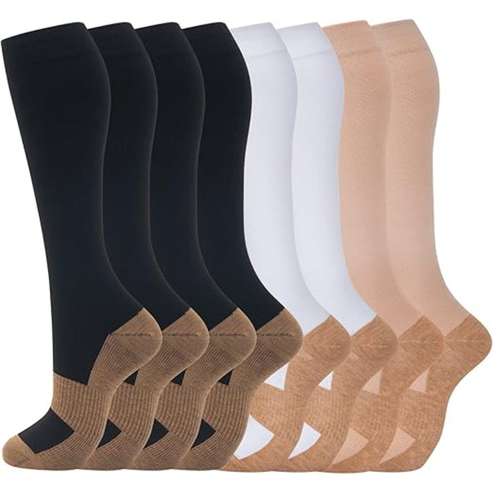 8 Pair Supportive Orthopedic Socks For Running