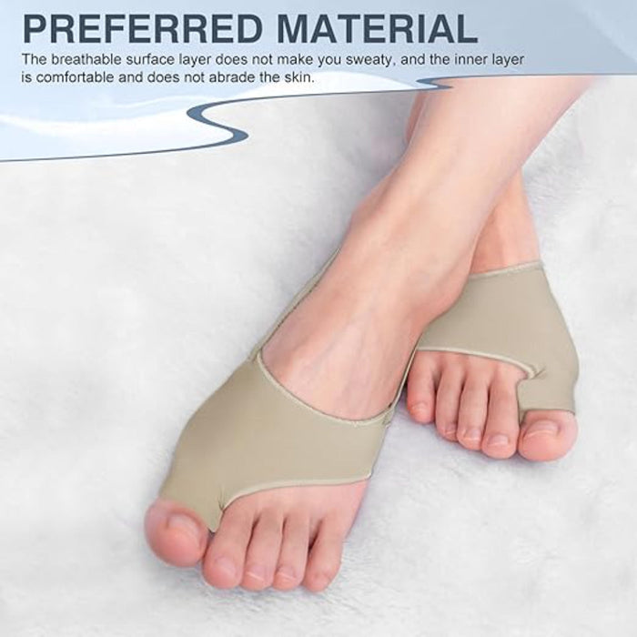 1 Pair Orthopedic Toe Straightener With Elastic Support Bunions Relief Socks