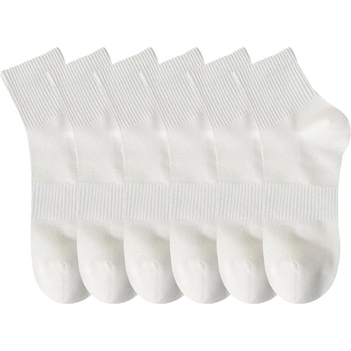 Pair Of 6 Women Solid Colored Low Cut Socks