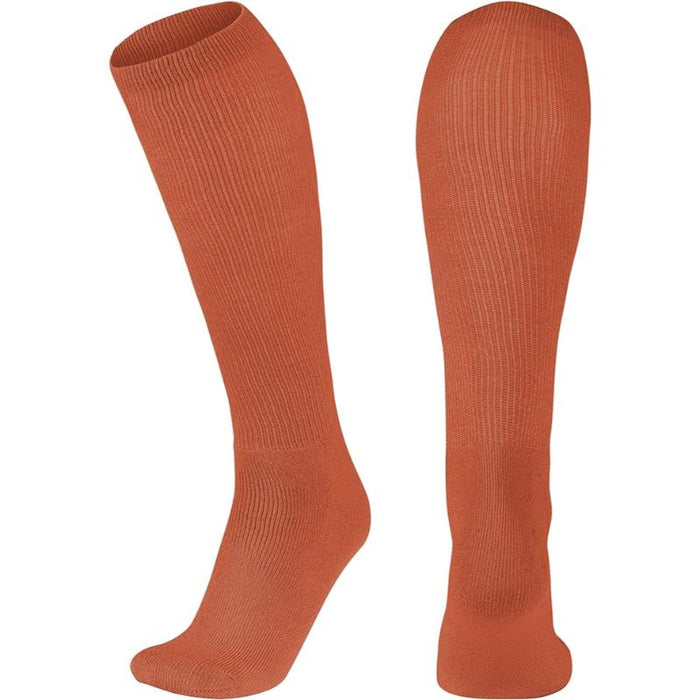 Solid Colored Long Length Athletic Socks For Women