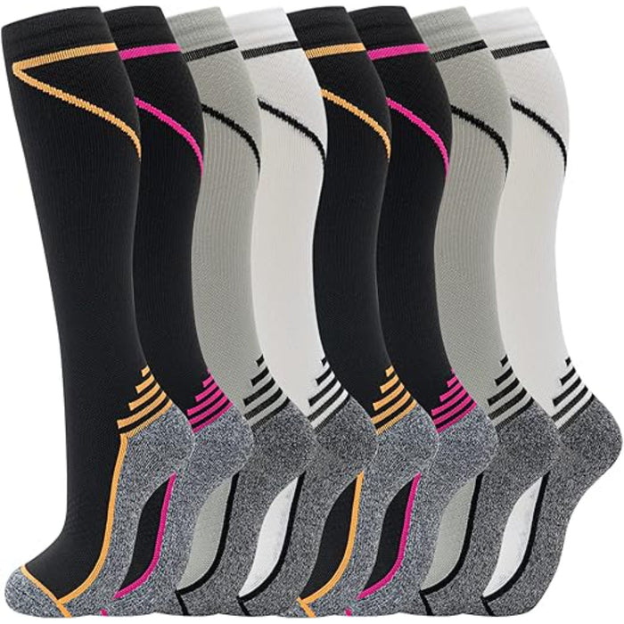 8 Pair Orthopedic Compression Socks For Running