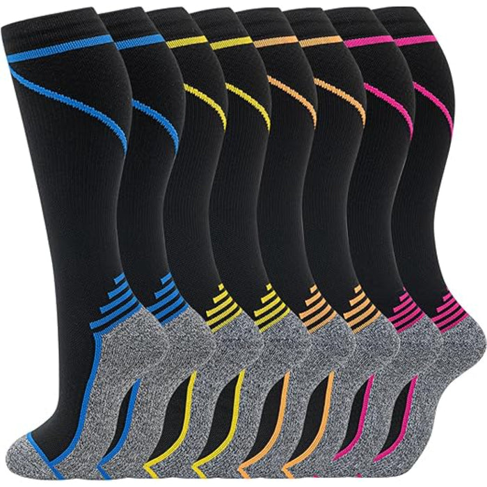 8 Pair Orthopedic Compression Socks For Running