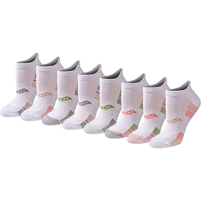 Pack Of 8 Athletic Low Cut Cushioned Socks