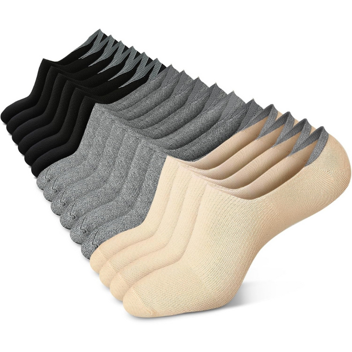 8 Pieces Non Slip Flat Grip Socks