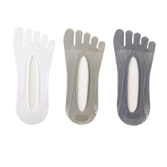 3 Pair Men's Mesh Breathable Mixed Five Finger Socks