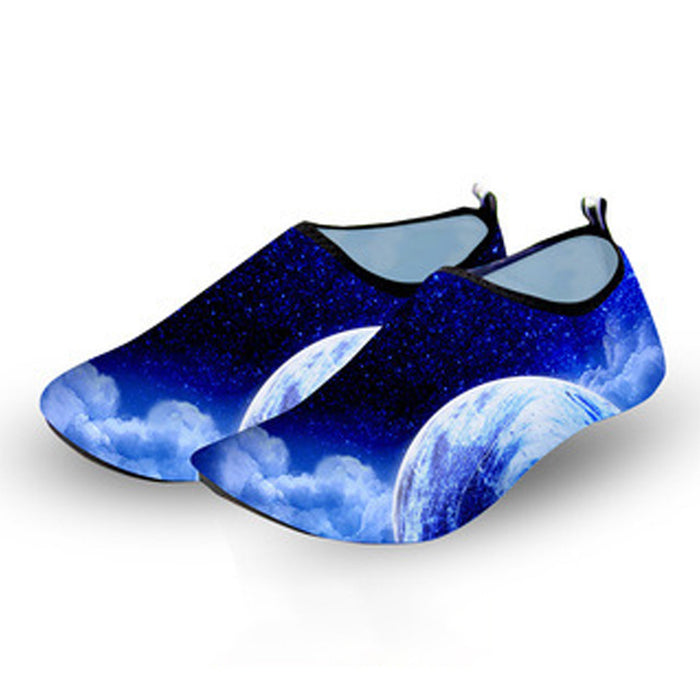Unisex Big Moon Printed Water Sport Aquatic Shoes