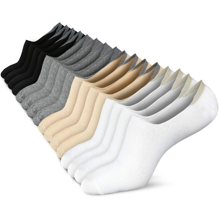 8 Pieces Non Slip Flat Grip Socks