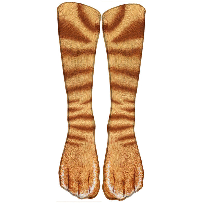 Casual Patterned Long Printed Socks