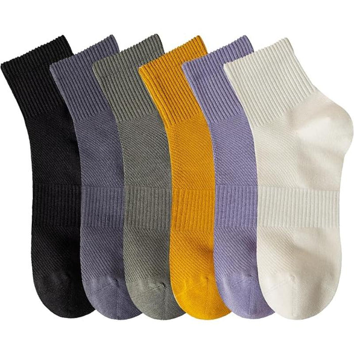 Pair Of 6 Women Solid Colored Low Cut Socks