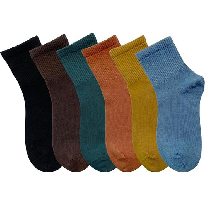 Pair Of 6 Women Solid Colored Low Cut Socks