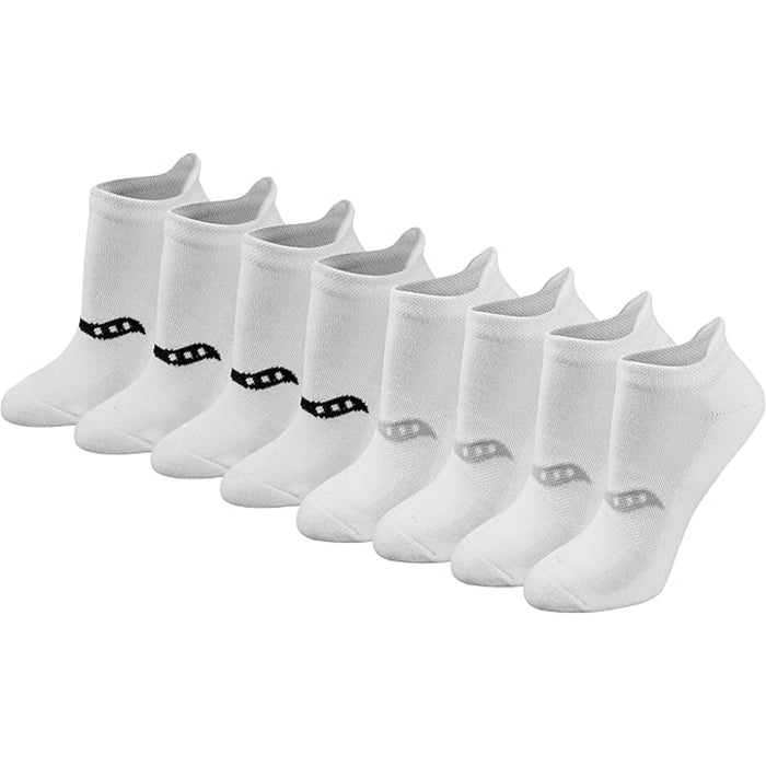 Pack Of 8 Athletic Low Cut Cushioned Socks