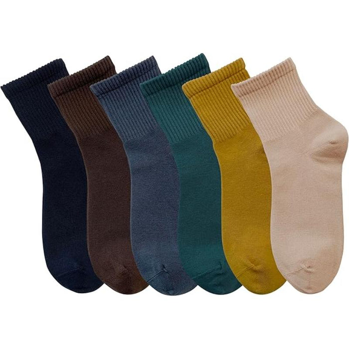 Pair Of 6 Women Solid Colored Low Cut Socks