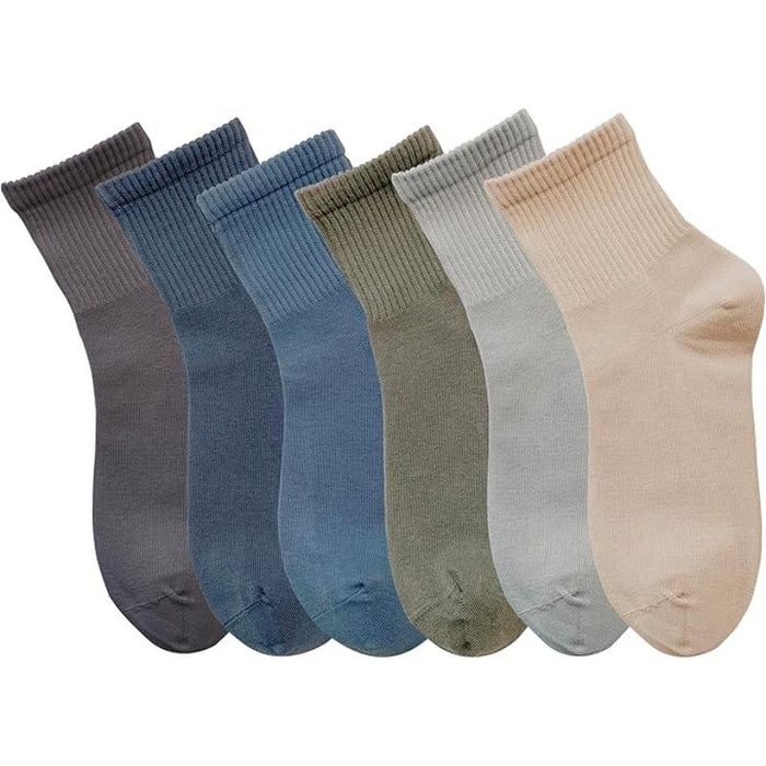 Pair Of 6 Women Solid Colored Low Cut Socks