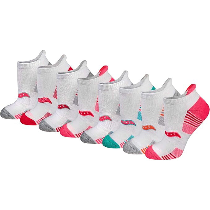 Pack Of 8 Athletic Low Cut Cushioned Socks