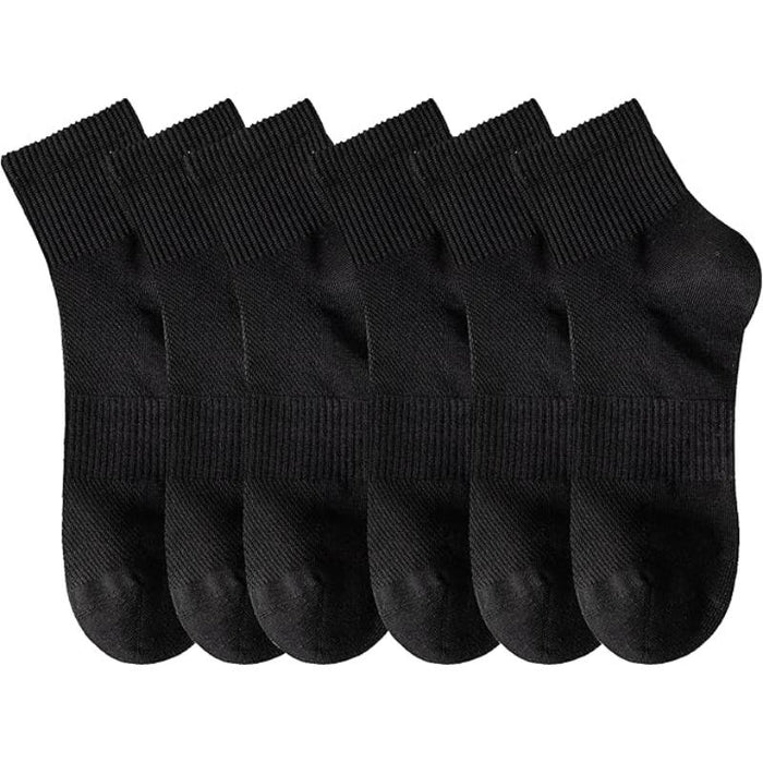 Pair Of 6 Women Solid Colored Low Cut Socks