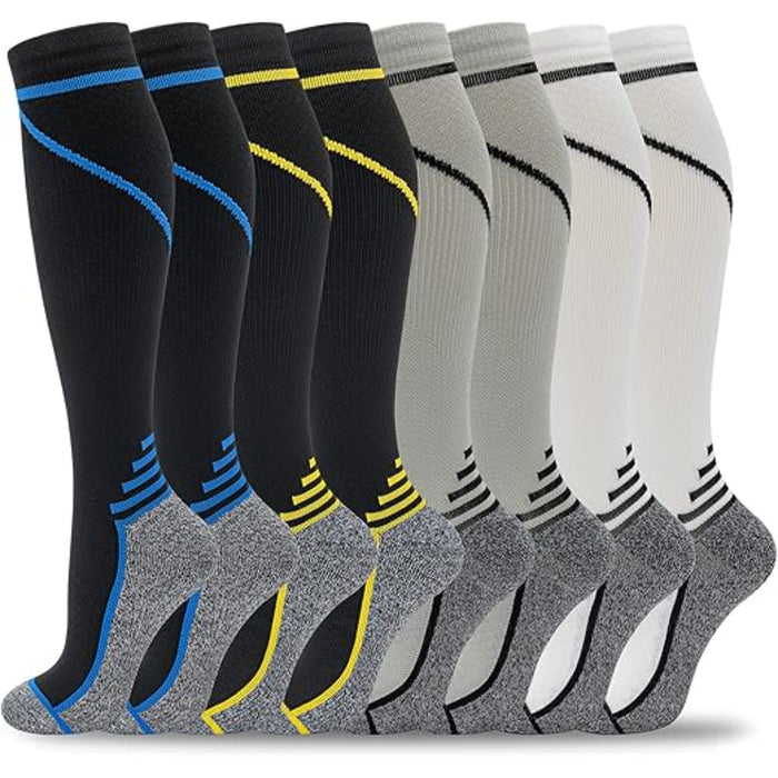 8 Pair Orthopedic Compression Socks For Running