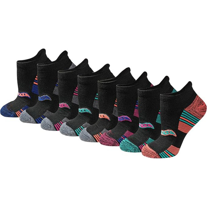 Pack Of 8 Athletic Low Cut Cushioned Socks