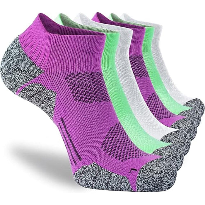 6 Pair Low Cut Athletic Compression Arthritis Socks