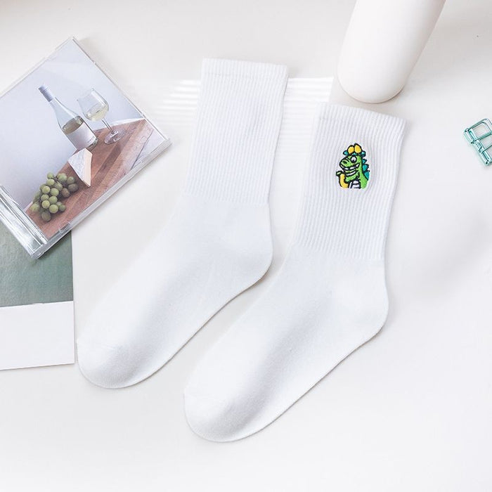Elegant Printed Breathable Long Socks
