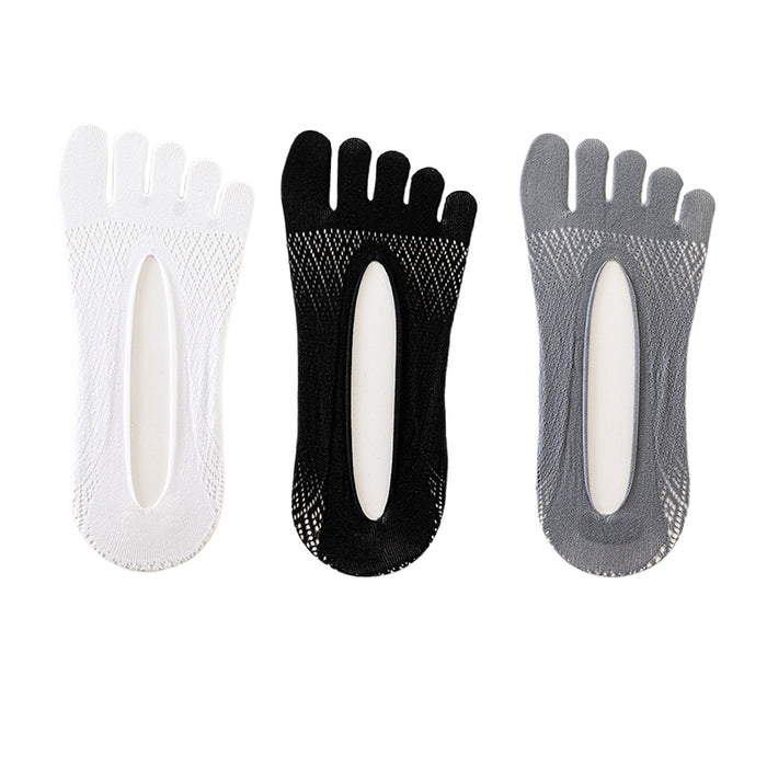 Men's Mixed 3 Pair Mesh Breathable Five Finger Socks