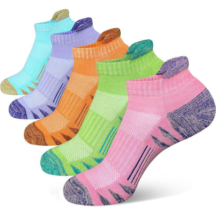 Anti Blister Cushioned Athletic Running Socks Pack Of 5 Pairs