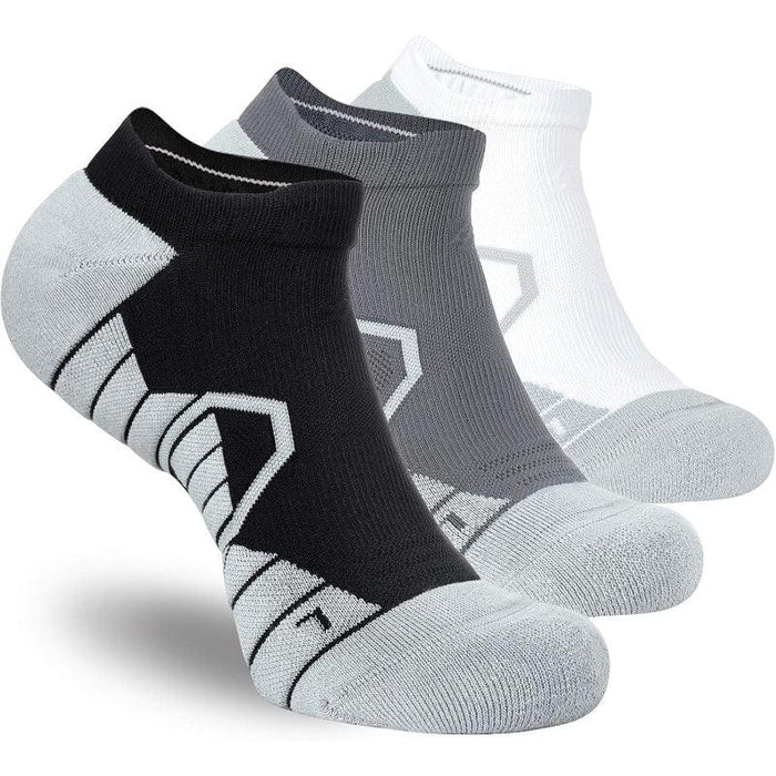 3 Pairs Athletic Anti Blister Running Socks - Performance and Comfort