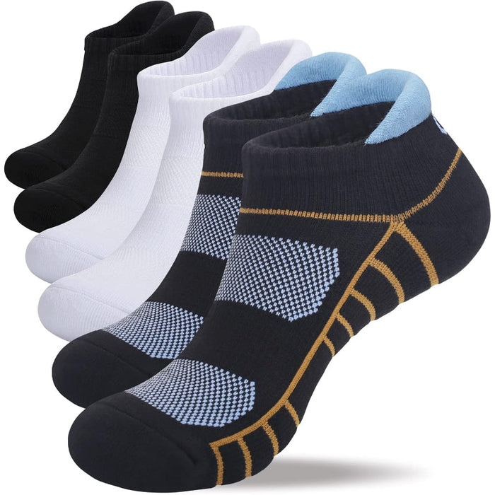 Cushioned Athletic Running Antimicrobial Socks 6 Pairs