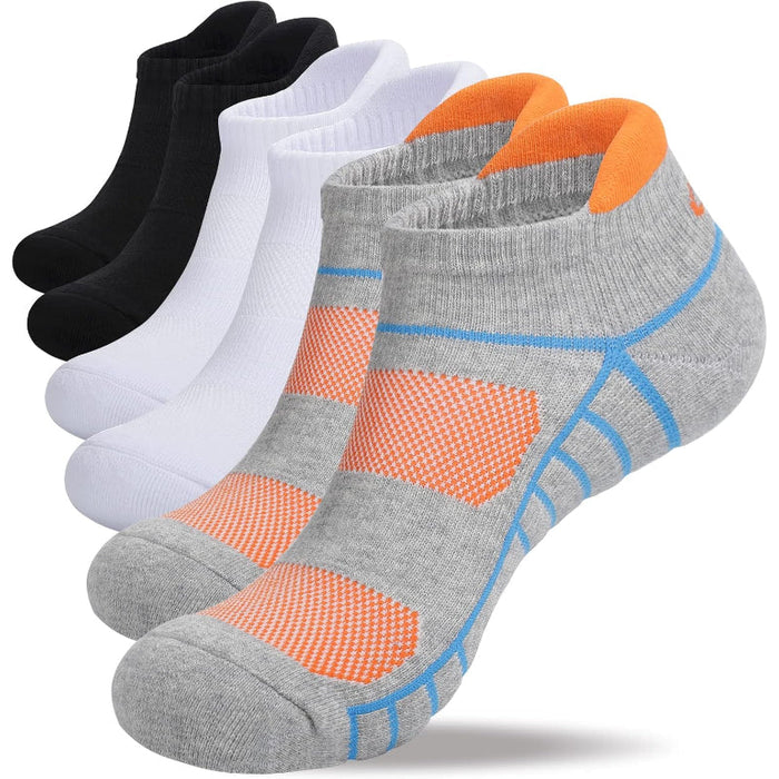 Cushioned Athletic Running Antimicrobial Socks 6 Pairs