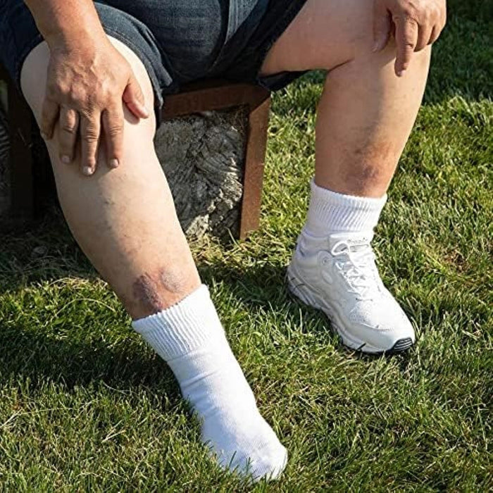 Extra Wide Antimicrobial Quarter Socks Pack Of 3