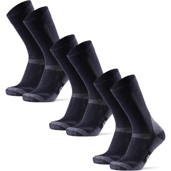 3 Pairs Merino Wool Hiking Socks - Comfort and Stability