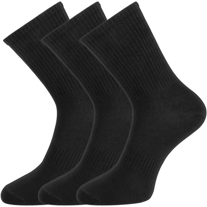 Pack Of 3 Athlete Odor Resistant Crew Antimicrobial Socks