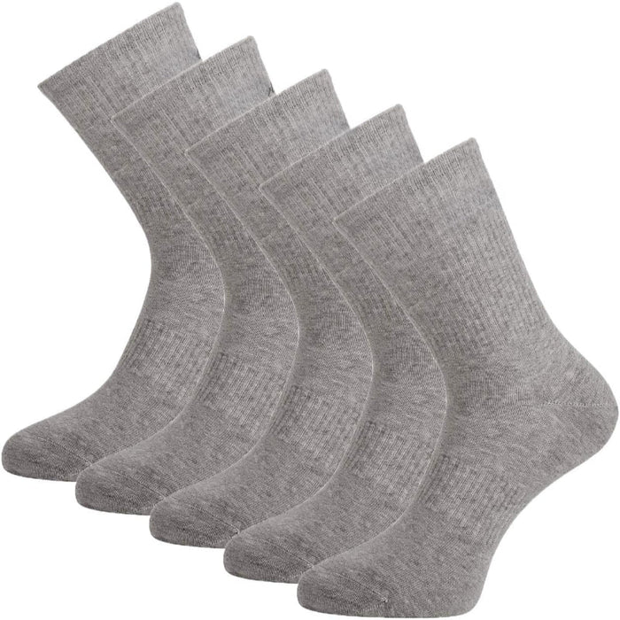 Pack Of 5 Athlete Odor Resistant Crew Antimicrobial Socks