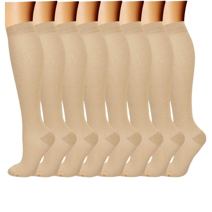 Pack Of 8 Design Compression Socks