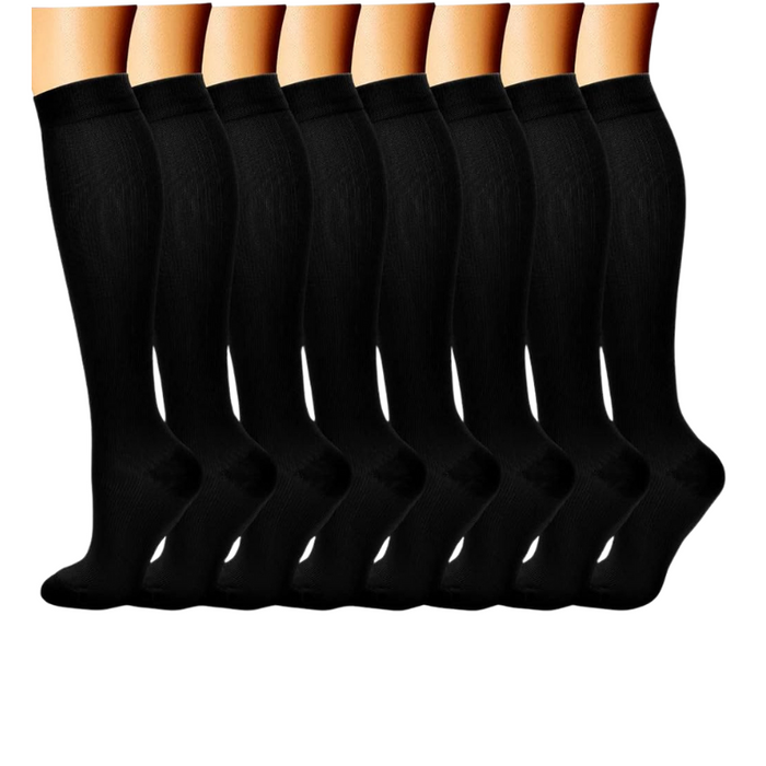 Pack Of 8 Design Compression Socks