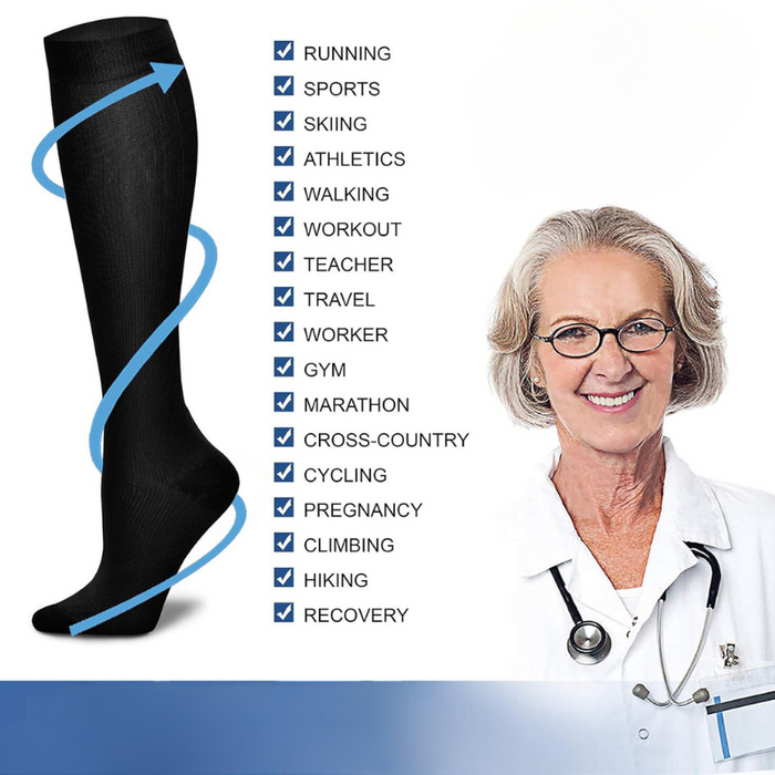 Pack Of 8 Design Compression Socks