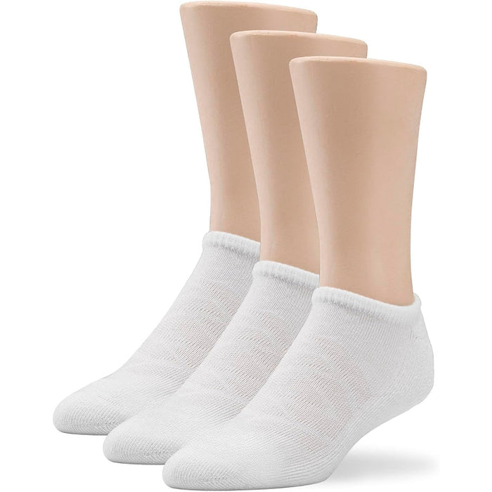 Polyester No Show Antimicrobial Socks 3 Pairs