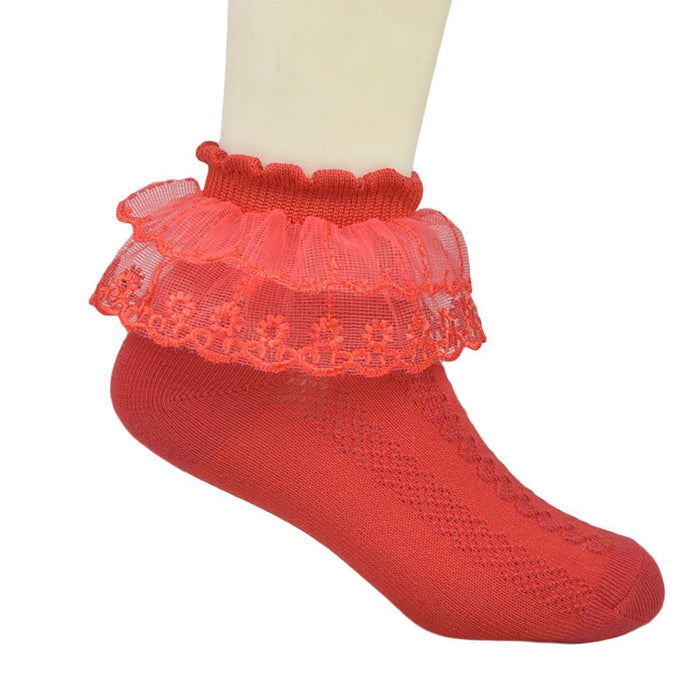 Children Girls Lace Casual Socks