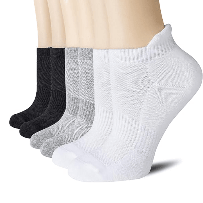 6 Pairs Athletic Ankle Support Socks – Comfort and Performance