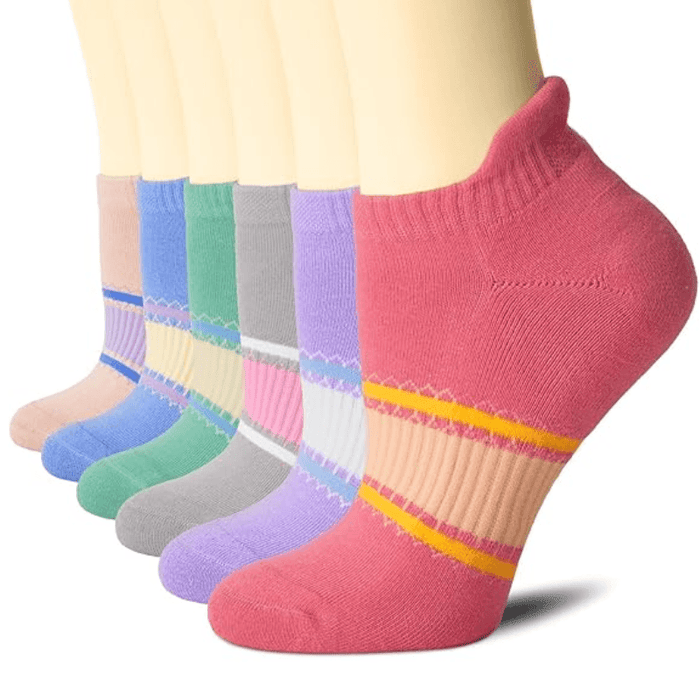 6 Pairs Athletic Ankle Support Socks – Comfort and Performance