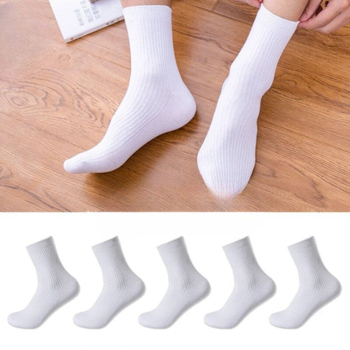 Solid Color Casual Socks