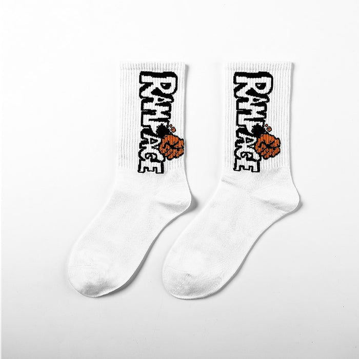 Basket Ball Style Printed Long Socks
