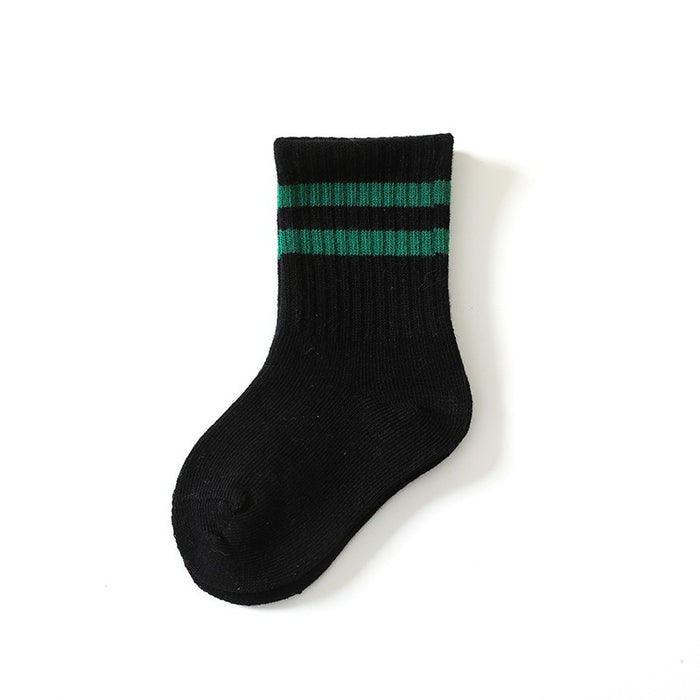 Solid Color Cotton Socks For Kids