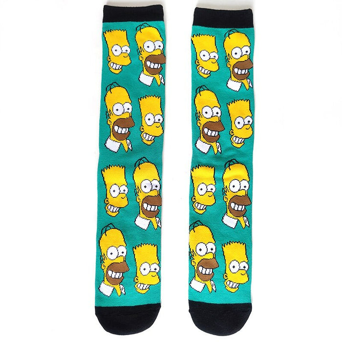 Cartoon Printed Street Wear Socks