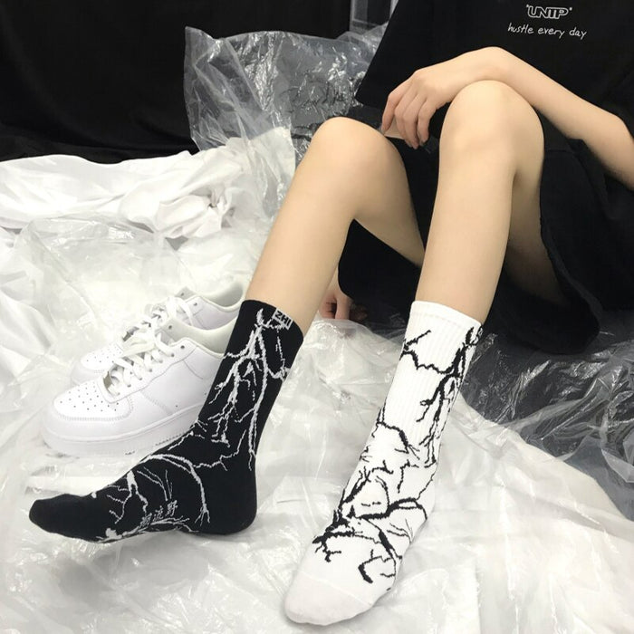 Printed Long Skateboard Socks