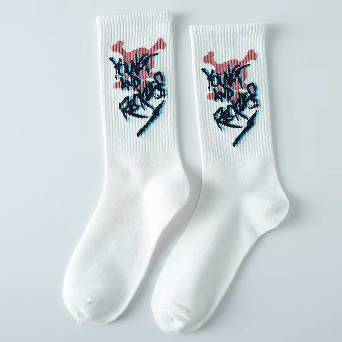 Basketball Style Printed Long Socks
