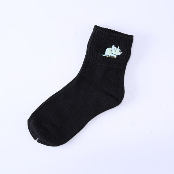 Elegant Printed Breathable Long Socks